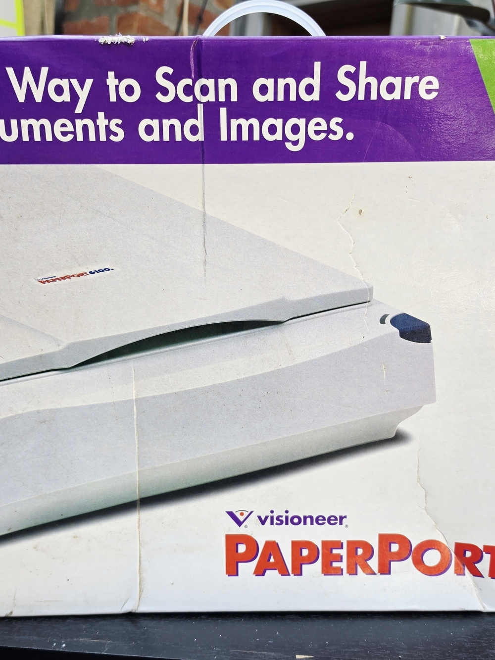 ​Visioneer PaperPort 6100B Parallel Port Scanner Open Box Old Stock